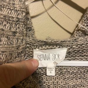 Womens long hooded cardigan